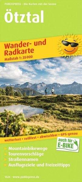 Produktbild: Publicpress Rad- und Wanderkarte &Ouml;tztal 1:35.000