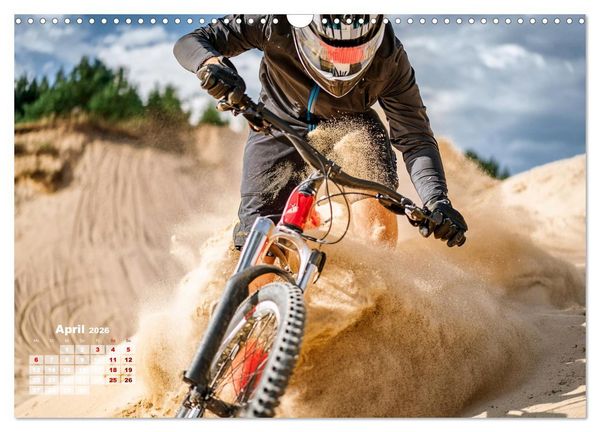 Produktbild: Abfahrtsrausch Downhill Aktion (Wandkalender 2026 DIN A3 quer), CALVENDO Monatskalender