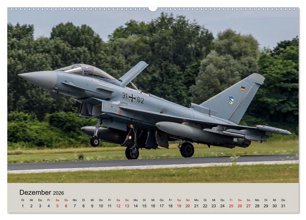 Produktbild: Kampfjet Eurofighter Typhoon (Wandkalender 2026 DIN A2 quer), CALVENDO Monatskalender