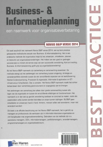 Produktbild: Stoop, J: Business- & Informatieplanning - Een Raamwerk voor
