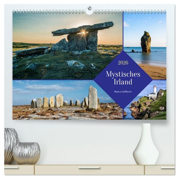 Mystisches Irland (hochwertiger Premium Wandkalender 2026 DIN A2 quer), Kunstdruck in Hochglanz