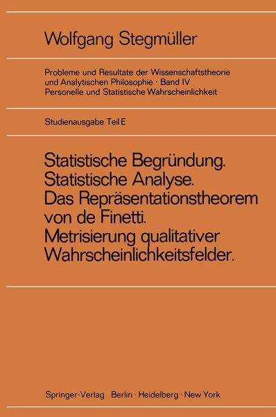 Produktbild: Personelle und statistische Wahrscheinlichkeit