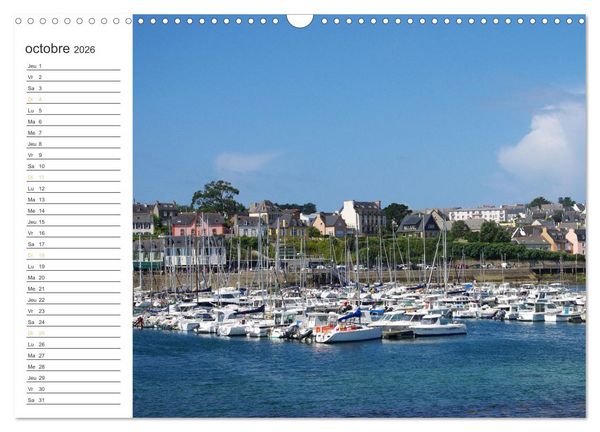 Produktbild: Bretagne Finist&egrave;re balade estivale &agrave; Camaret-sur-Mer (Calendrier mural 2026 DIN A3 vertical), CALVENDO calendrier mensuel