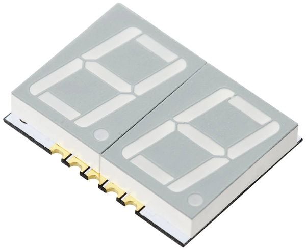 TRU COMPONENTS SMD-LED Gelb 16 mcd Zweiziffern-Display