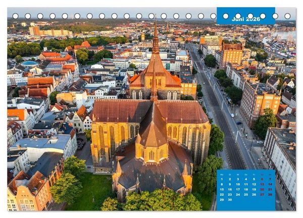 Produktbild: Hansestadt Rostock (Tischkalender 2026 DIN A5 quer), CALVENDO Monatskalender