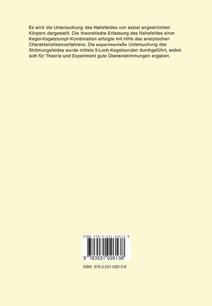 Produktbild: Theoretische und experimentelle Untersuchungen &uuml;ber die Druckverteilung im Nahefeld eines mit &Uuml;berschallgeschwindigkeit in L&auml;ngsrichtung angestr&ouml;mten