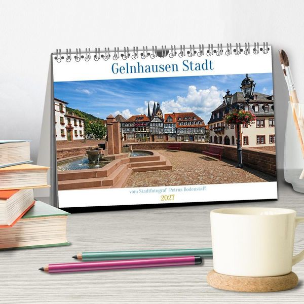 Produktbild: Gelnhausen Stadt (Tischkalender 2027 DIN A5 quer), CALVENDO Monatskalender