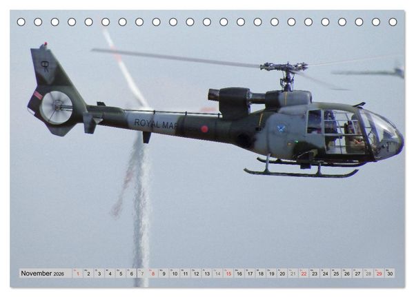 Produktbild: Semiscale-Modellhubschrauber (Tischkalender 2026 DIN A5 quer), CALVENDO Monatskalender