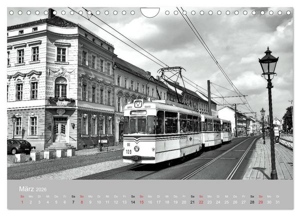 Produktbild: Potsdam schwarz auf wei&szlig; (Wandkalender 2026 DIN A4 quer), CALVENDO Monatskalender