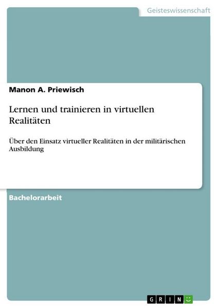 Produktbild: Lernen und trainieren in virtuellen Realit&auml;ten