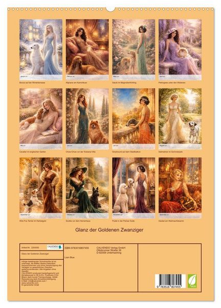 Produktbild: Glanz der Goldenen Zwanziger (hochwertiger Premium Wandkalender 2027 DIN A2 hoch), Kunstdruck in Hochglanz