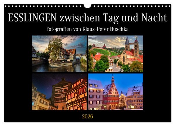 Produktbild: Esslingen zwischen Tag und Nacht (Wandkalender 2026 DIN A3 quer), CALVENDO Monatskalender