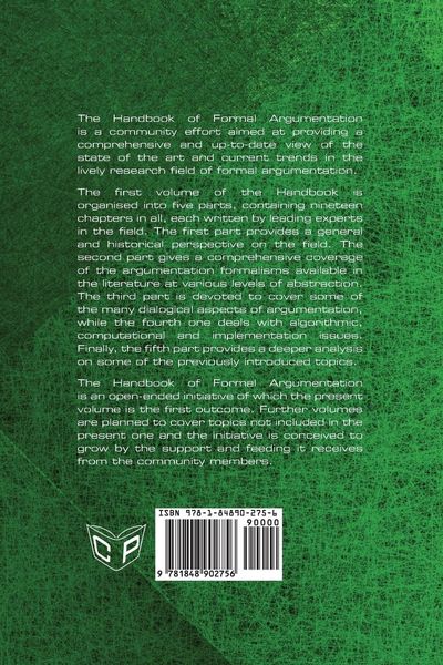 Produktbild: Handbook of Formal Argumentation