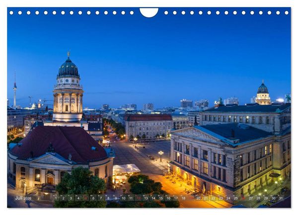 Produktbild: Berlin von oben (Wandkalender 2026 DIN A4 quer), CALVENDO Monatskalender
