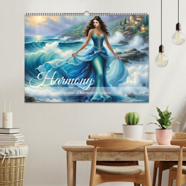 Produktbild: Harmony - Elegance in harmony of waves (Wall Calendar 2026 DIN A2 landscape), CALVENDO 12 Month Wall Calendar