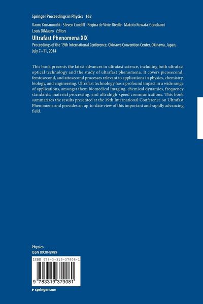 Produktbild: Ultrafast Phenomena XIX
