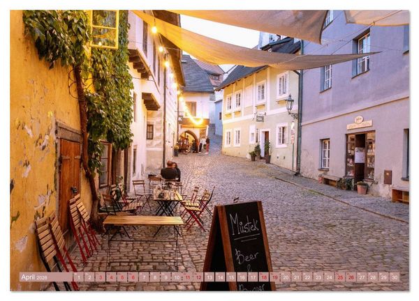 Produktbild: Cesky Krumlov. Tschechiens stille Sch&ouml;nheit im B&ouml;hmerwald (hochwertiger Premium Wandkalender 2026 DIN A2 quer), Kunstdruck in Hochglanz