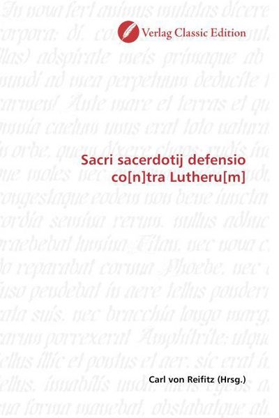 Produktbild: Sacri sacerdotij defensio co[n]tra Lutheru[m]