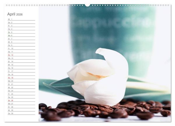Produktbild: Kaffee-Pause Terminkalender (hochwertiger Premium Wandkalender 2026 DIN A2 quer), Kunstdruck in Hochglanz
