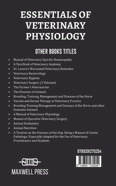 Produktbild: Essentials of Veterinary Physiology