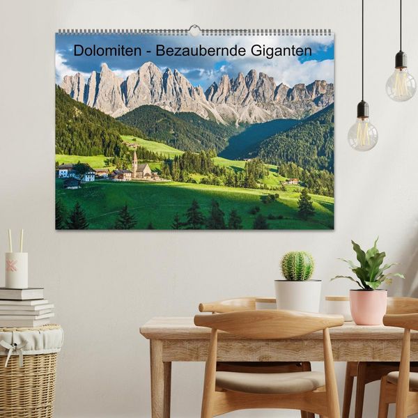 Produktbild: Dolomiten - Bezaubernde Giganten (Wandkalender 2026 DIN A2 quer), CALVENDO Monatskalender