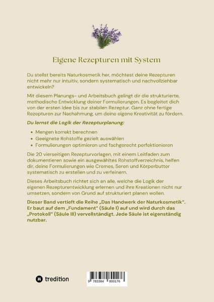 Produktbild: Naturkosmetik - Die Rezeptur-Logik - S&auml;ule II - Eigene Rezepte entwickeln