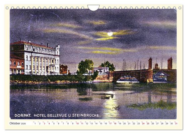 Produktbild: Gruss aus Dorpat - Tartu in historischen Ansichten (Wandkalender 2026 DIN A4 quer), CALVENDO Monatskalender