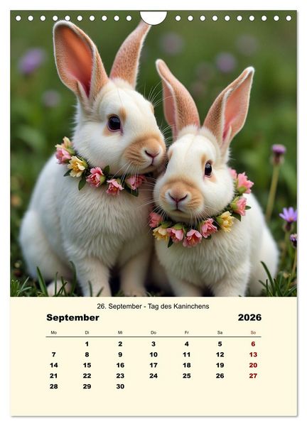 Produktbild: Blumenbekr&auml;nzte Haustiere zu ihrem Feiertag (Wandkalender 2026 DIN A4 hoch), CALVENDO Monatskalender