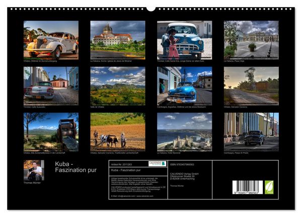 Produktbild: Kuba - Faszination pur (hochwertiger Premium Wandkalender 2026 DIN A2 quer), Kunstdruck in Hochglanz