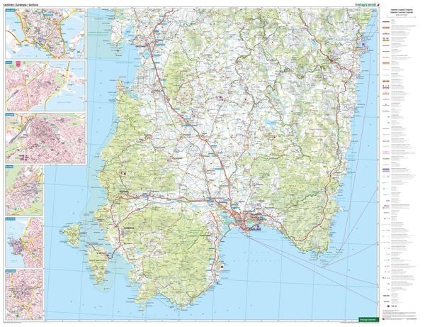 Produktbild: freytag & berndt Stra&szlig;enkarte Sardinien 1:150.000