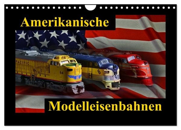 Produktbild: Amerikanische Modelleisenbahnen (Wandkalender 2026 DIN A4 quer), CALVENDO Monatskalender