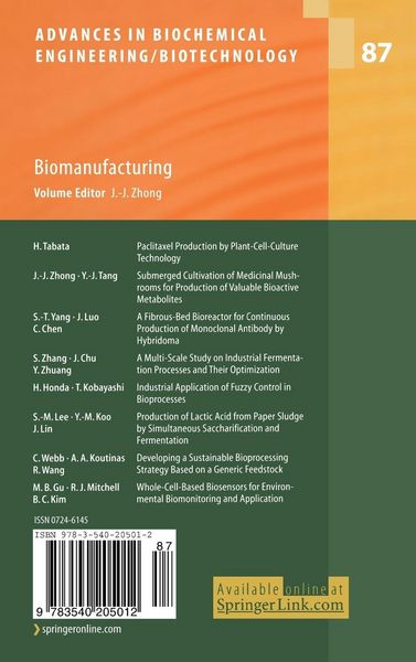 Produktbild: Biomanufacturing