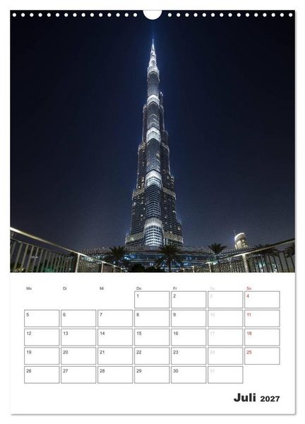 Produktbild: Vertical Dubai 2027 (Wandkalender 2027 DIN A3 hoch), CALVENDO Monatskalender