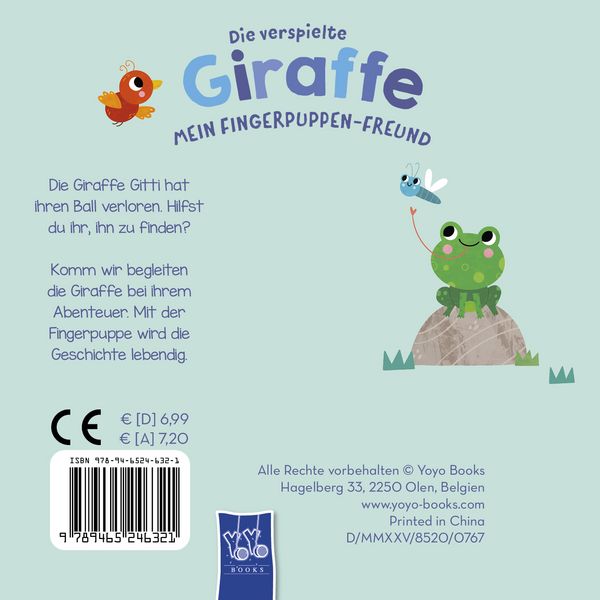 Produktbild: Die verspielte Giraffe (Mein Fingerpuppen-Freund)