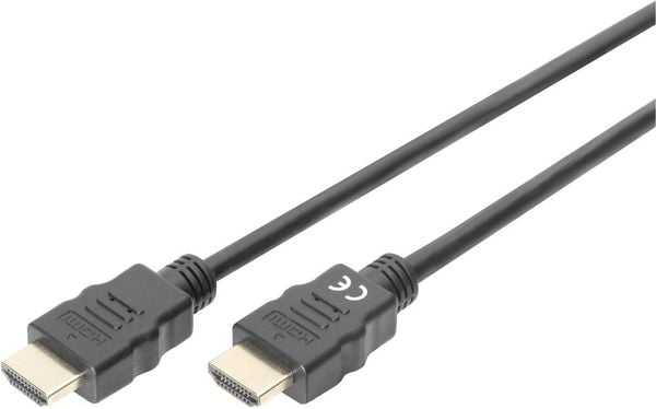 Digitus HDMI Anschlusskabel HDMI-A Stecker, HDMI-A Stecker 1.00 m Schwarz DB-330123-010-S 4K UHD, Audio Return Channel H