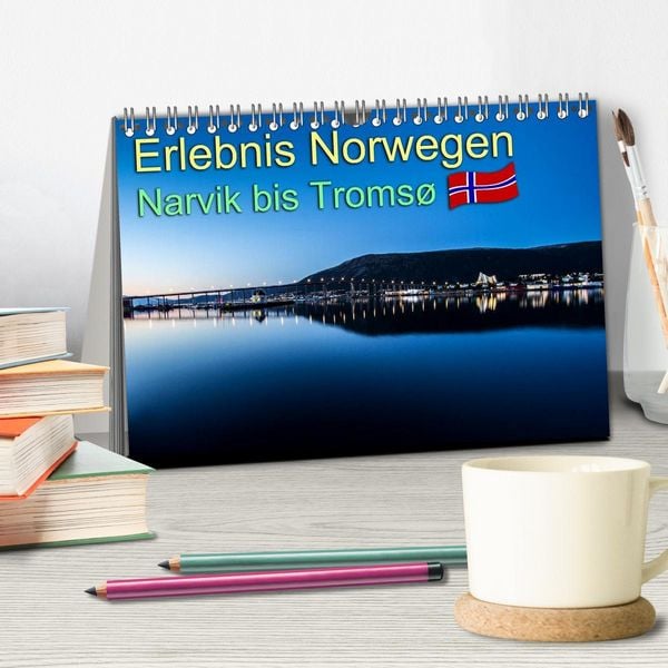 Produktbild: Erlebnis Norwegen: Narvik bis Troms&oslash; (Tischkalender 2026 DIN A5 quer), CALVENDO Monatskalender
