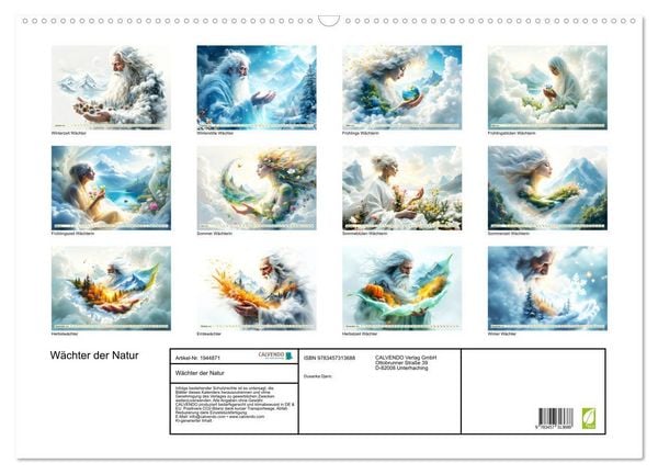 Produktbild: W&auml;chter der Natur (Wandkalender 2026 DIN A2 quer), CALVENDO Monatskalender