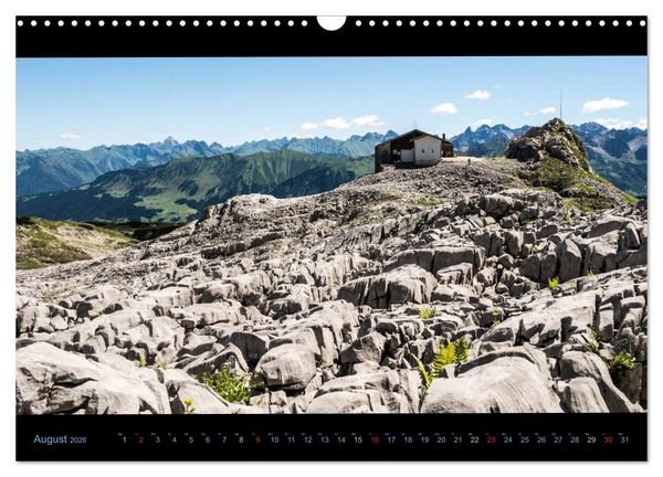 Produktbild: Region Oberstdorf - Kleinwalsertal und Nebelhorn (Wandkalender 2026 DIN A3 quer), CALVENDO Monatskalender