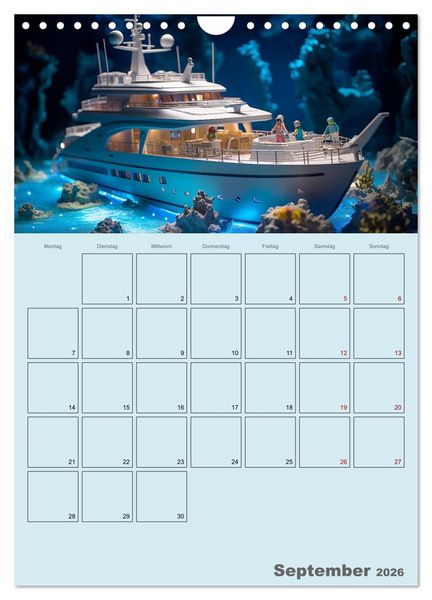 Produktbild: Schiffe, Fische und Piraten (Wandkalender 2026 DIN A4 hoch), CALVENDO Monatskalender