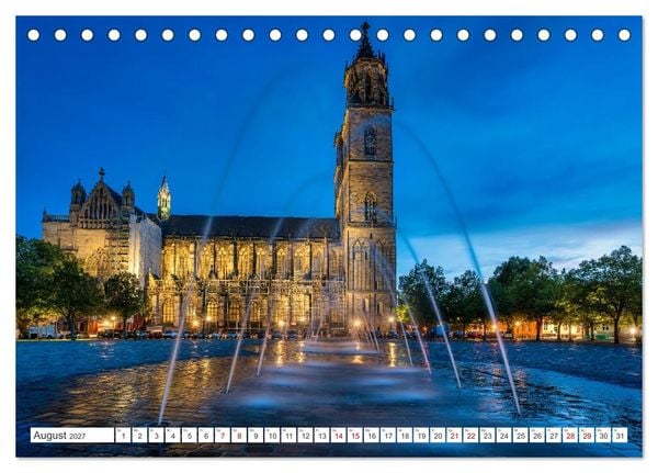 Produktbild: Domperspektiven: Magdeburger Dom - Neu gesehen 2027 (Tischkalender 2027 DIN A5 quer), CALVENDO Monatskalender