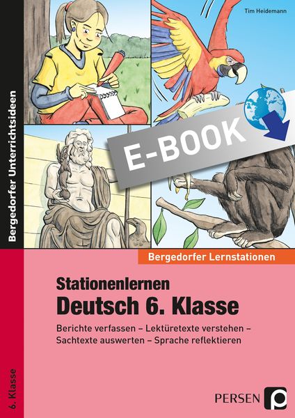 Produktbild: Stationenlernen Deutsch 6. Klasse
