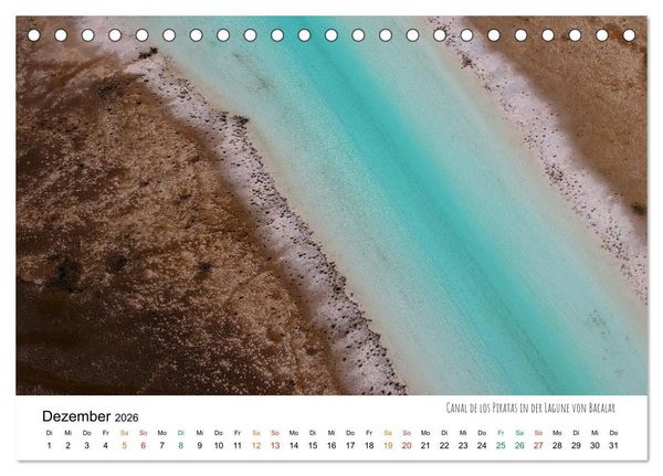 Produktbild: Mexiko aus der Vogelperspektive (Tischkalender 2026 DIN A5 quer), CALVENDO Monatskalender