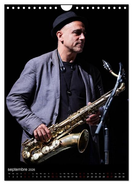 Produktbild: Jazz on sax (Calendrier mural 2026 DIN A4 horizontal), CALVENDO calendrier mensuel