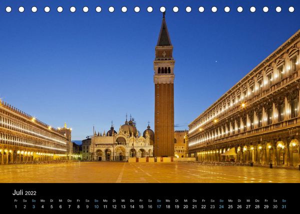 Produktbild: Venedig bei Nacht 2022 (Tischkalender 2022 DIN A5 quer)