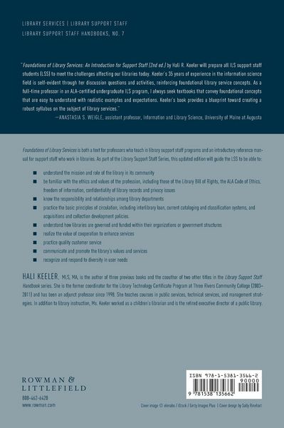 Produktbild: Foundations of Library Services