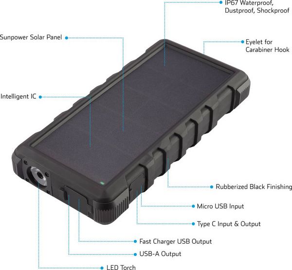 Produktbild: VOLTCRAFT SL-240 VC-8310170 Solar-Powerbank 24000 mAh