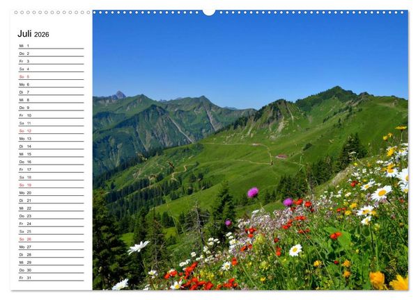 Produktbild: &Ouml;sterreich. Gr&uuml;&szlig;e vom Land der Berge und Seen (hochwertiger Premium Wandkalender 2026 DIN A2 quer), Kunstdruck in Hochglanz