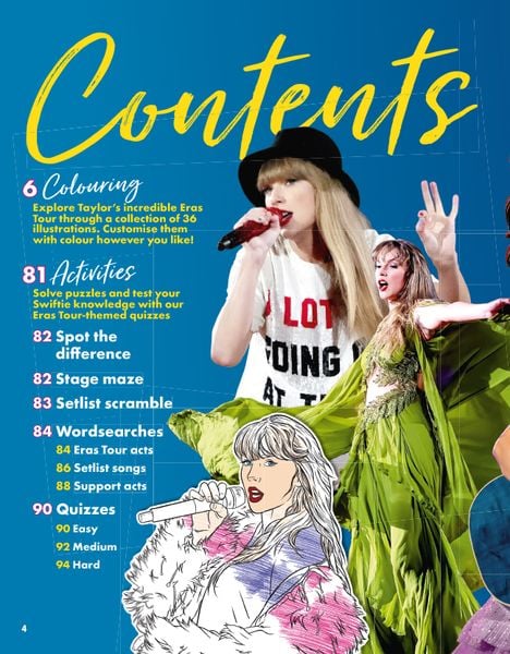 Produktbild: Das inoffizielle Taylor Swift Ausmal- und Kreativbuch: Tour-Edition