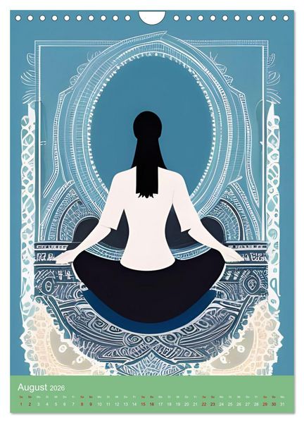 Produktbild: Meditation verbindet (Wandkalender 2026 DIN A4 hoch), CALVENDO Monatskalender