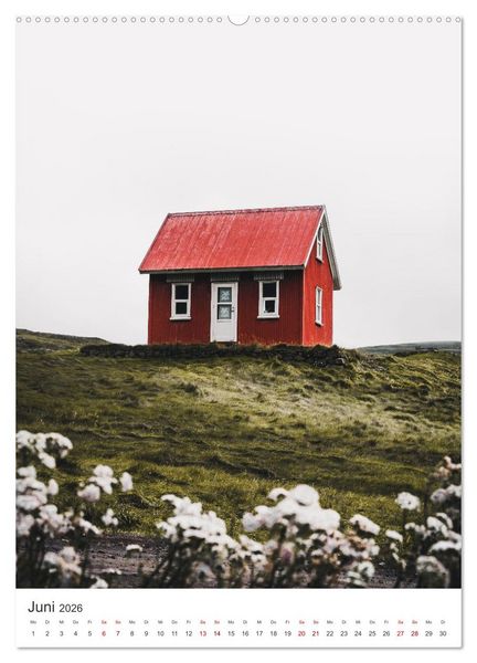Produktbild: Ein Roadtrip durch Island (Wandkalender 2026 DIN A2 hoch), CALVENDO Monatskalender